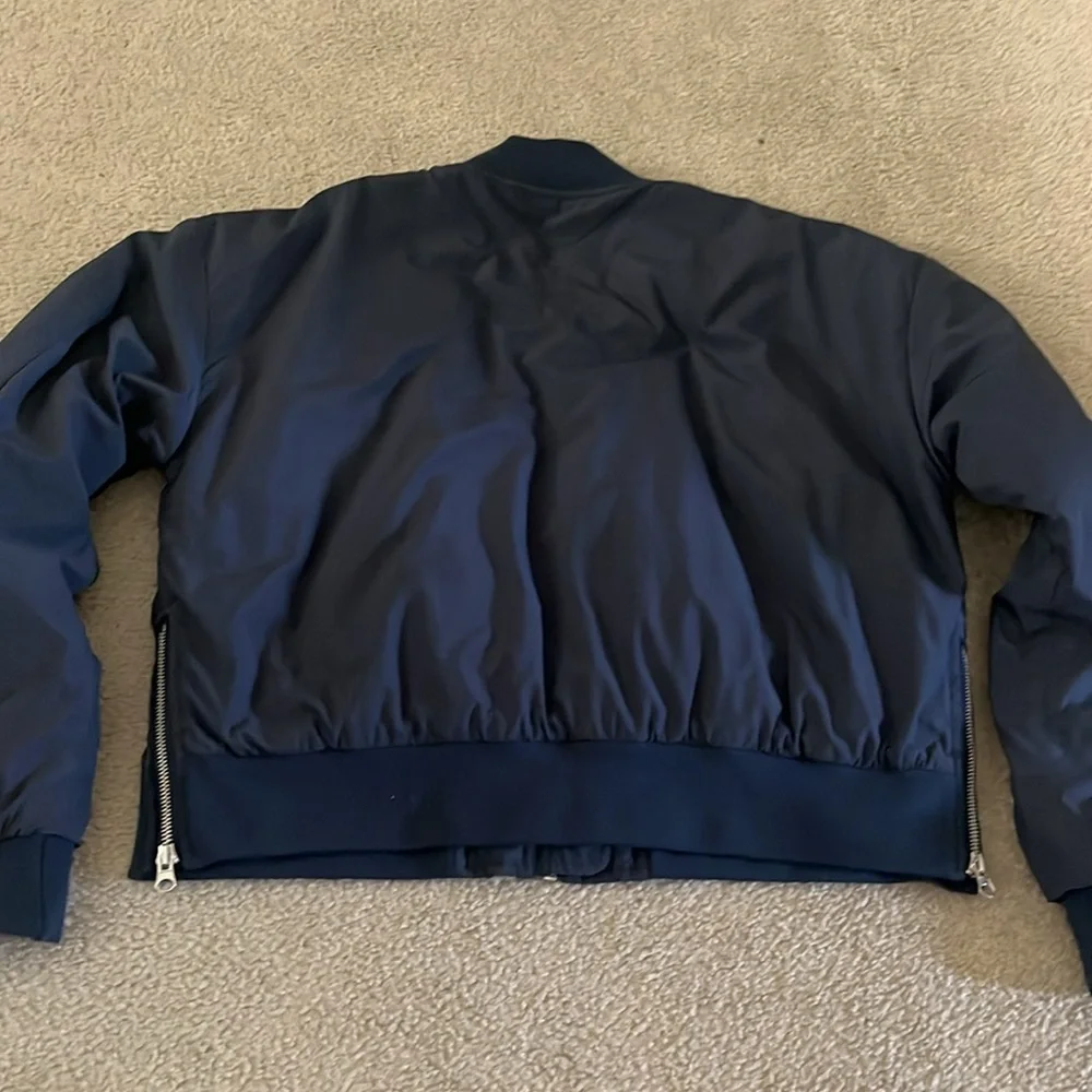 Evereve navy Flight Bomber Jacket - Picture 2 of 4